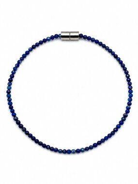 Lapis Gemstone Magnetic Bracelet 7”